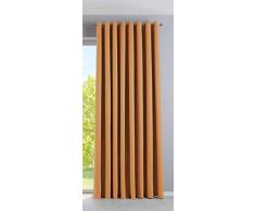 Gardinenbox Vorhang Blickdicht »Newyork« Orange HxB 245x295 cm 1er-Pack Thermo-Gardine Verdunkelungsvorhang Blackout Ösen schalldämmend ÖKOTEX UV-Schutz Raffhalter, 201920600