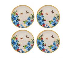 Supreme Housewares 617 Butterfly Gourmet Art Teller aus Melamin, 15,2 cm, Dessert S/4