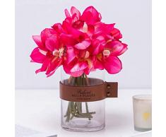 Kunstblumen, Orchidee, Hochzeit, Blumen, für Zimmer, Zuhause, Hotel, Party, Veranstaltung, Dekoration, mehrfarbig Roseo