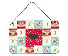 Carolines Treasures Lykoi #1 Cat Love Türaufhänger, Wanddekoration, Mehrfarbig