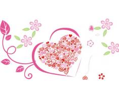 Indigos 4051719734676 Wandtattoo MF183 Tribal Ornament Himmel Ranke Liebe Herz 120 x 61 cm