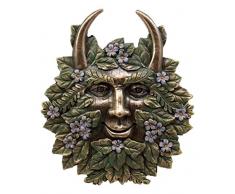 Ebros Geschenk die gehörnten Gott Spring Season Baummann Greenman Pan Wand Decor Plaque 17,8 cm Breit Deko Skulptur
