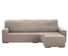 Martina Home Sofaüberwurf Chaiselongue, elastisch, Beige/Elfenbein, Kurzarm, 240-280 cm