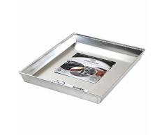 Agnelli AGN820R65 Rechteckige Auflaufform, Aluminium, Grau, 65 x 45 x 3 cm
