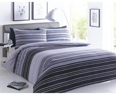 Sleep Down Bettwäsche-Set für Einzelbett, Baumwolle, Grau