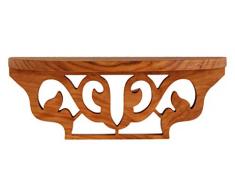 Massivem Kirschbaum Hängeregal, für Gewürze, Fotos, Eingänge & mehr Revival