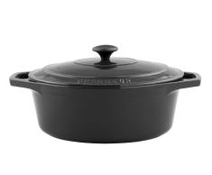 Chasseur Kasserolle, oval, 31 cm, 4.8ltr matt schwarz