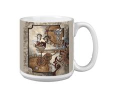 Tree-Free Greetings XM27604 Amy Brown Jumbo-Tasse, 570 ml, Fantasy the Lookout Fairy and Creature