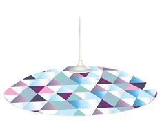 Tosel 14261 Pendelleuchte, Diamonds, rund, Glas, Siebdruck, E27, 60 W, Weiß