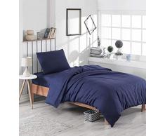EnLora Home Steppdecke für Einzelbett, XL 155 x 200 cm Dark Blue