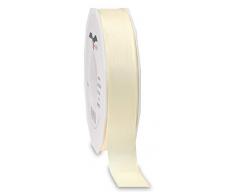 Präsent - EUROPA Geschenkband - créme - 50-m-Rolle 25 mm