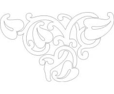 INDIGOS 4051095026877 Wandtattoo w258 Ornament, Ranken 120 x 71 cm, weiß
