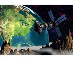 AG Design FTS 0094 Weltraum, Papier Fototapete - 360x254 cm - 4 teile, Papier, multicolor, 0,1 x 360 x 254 cm