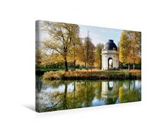 CALVENDO Premium Textil-Leinwand 45 cm x 30 cm quer, Pavillon - Südöstliche Ecke des Gartens | Wandbild, Bild auf Keilrahmen, Fertigbild auf echter Leinwand. Herrenhäuser Gärten Hannover Orte Orte