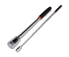 Out of the blue Ausziehbare, magnetische Taschenlampe mit LED, inklusiv Batterien, circa 80 cm, 24 Stück im Display 57/9598