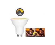 Paulmann 28735 LED Lampe Dim to warm Reflektor 6 Watt dimmbar Leuchtmittel Weiß Lichtfarbe verstellbar 1800 K-2700 K 350 lm GU10, 6 W