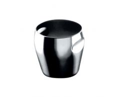 Alessi Eiseimer, Edelstahl, schwarz, 21 x 15 x 14 cm