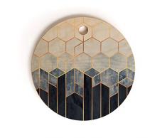 Society6 69820-cbdrec Schneidebrett, holz, mehrfarbig, 11.5 x11.5 x 1/2 .5lb