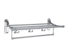 garbnoire 202 Grade Edelstahl 1,5 Füße zusammenklappbar, lang, Badezimmer Handtuch Rack/Drehstuhl Handtuch Bar, Edelstahl Wand montiert Regal Organisation für Aufbewahrung Aufhängen Halterung vor WC/Hotel/Home