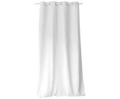 Enjoy Home 2007BCO135240 Ösenvorhang, 135 x 240 cm, Baumwolle, Weiß, 135 x 240 cm