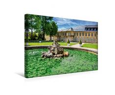 Premium Textil-Leinwand 45 x 30 cm Quer-Format Brunnen am Neuen Schloss Bayreuth | Wandbild, HD-Bild auf Keilrahmen, Fertigbild auf hochwertigem Vlies, Leinwanddruck von Val Thoermer