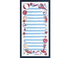 Bahia-Kollektion von dohler Nautisches Muscheln Brasilianisches Velours Strandtuch 101,6 x 182,9 cm
