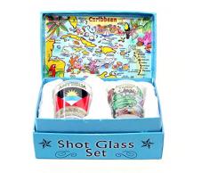 Antigua und Barbuda Beach & Surf Box Schnapsglas Set (Set von 2)