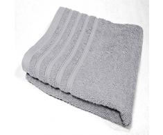 Douceur dIntérieur - 1800495, Badetuch, 90 X 150 cm, Vitamine, Frottee 450 G Unifarben, Grau