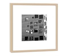 COGNOSCO - Fotografie im Holzrahmen: Designschule Zeche Zollverein - Fotodruck - Format 27 x 27 cm - Rahmenfarbe beige - Hochwertiges Wandbild, Geschenkidee oder Souvenir aus der Ruhrregion