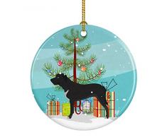 Carolines Treasures Weihnachtsbaum, Abessinischer Katze, Keramik Mastiff - Broholmer Dänisch 3 in Bunt