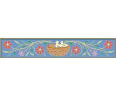 Indigos 4051719712872 Wandtattoo MF105 Vogel Ornament Tribal Pflanze 80 x 13 cm