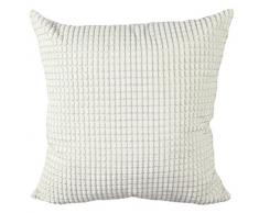 multi-size Candy Farbe Cord Kissen gefüllt, livebycare Überwurf Kissen Fall Kissenbezug Muster Reißverschluss pillowslip Kissenbezüge für Home Sofa Couch Betten Stuhl Sitz Zurück, Polyester, Cremefarben/Weiß, 24*24NO INSERT