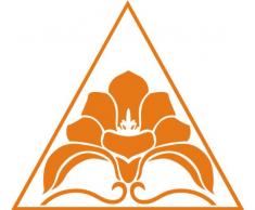 INDIGOS 4051095031505 Wandtattoo w292 Blume, Dreieck 120 x 104 cm, orange