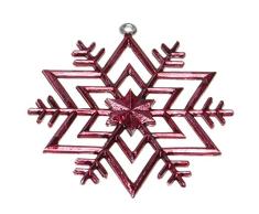Schnabel-Zinn Stern Weihnachtsanhänger farbig, rot