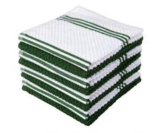 Sticky Toffee Frottee Geschirrtücher Dishcloth 12 in x 12 in dunkelgrün