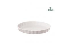 la Porcellana Arezzo Tart Auflaufform cm 32 GB, Weiß