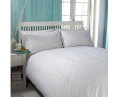 Charlotte Thomas Swiscot Textiles Ltd Joanna Bettbezug für Doppelbett, Weiß
