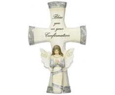 Pavillon – Bless You On Your Confirmation – Betendes Mädchen Engel mit Kreuz 14 cm