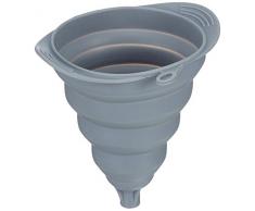 Ein domo dt-kit-0339 Dotz Silikon Trichter, faltbar grau Ø 15,5 cm, Kunststoff, grau