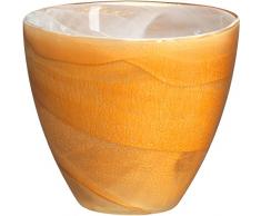 SeaGlassware Teelichthalter Candy, Glas, Orange, 0.1 x 0.1 x 0.1 cm