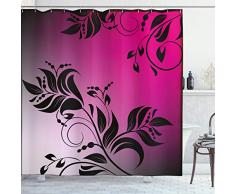 Natur Vorhang für die Dusche von ambesonne, niedriger Baum Lake on Mountain Range Exquisite ländlichen Neuseeland Landschaft, Stoff Badezimmer Decor Set mit Haken, Erde Gelb Hellblau, Textil, Multi 13, 69W x 75L