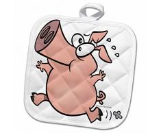 3dRose Topflappen, weiß, 20,3 x 20,3 cm