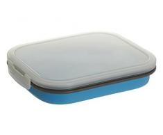 Premier Housewares Grub Tub Lunchbox, zusammenklappbar, Polypropylen Silikon, blau, , PP, Silicone, 16x19x7