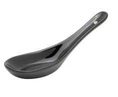 Helen Chens Asian Kitchen Chinesische Suppenlöffel Black Ceramic Soup Spoon - Schwarze Keramik