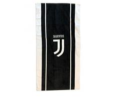 JUVENTUS Strandtuch, schwarz-weiß, 70 x 140 cm
