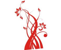 INDIGOS 4051095033523 Wandtattoo w320 Ranke Pflanzen Wandauskleber in 3 Größen, 120 x 73 cm, rot