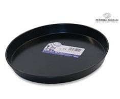 Pentole Agnelli Gebäck und Pizza Kuchenform mit Antihaftbeschichtung, Blech, Blau 24x24x2.5 cm blau