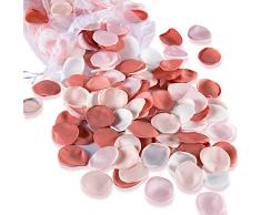 Romay Rosenblätter, 300 Stück, künstliche Blumenmädchen, Streublüten für Hochzeit, Gang, Partydekoration Coral korallenrot