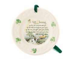 Belleek 2906 Dekofigur Irisischer Segen, 8,3 cm, Weiß
