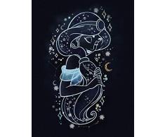 Komar Disney Wandbild Jasmin Stars | Kinderzimmer, Babyzimmer, Dekoration, Kunstdruck | ohne Rahmen | WB084-30x40 | Größe: 30 x 40 cm (Breite x Höhe)